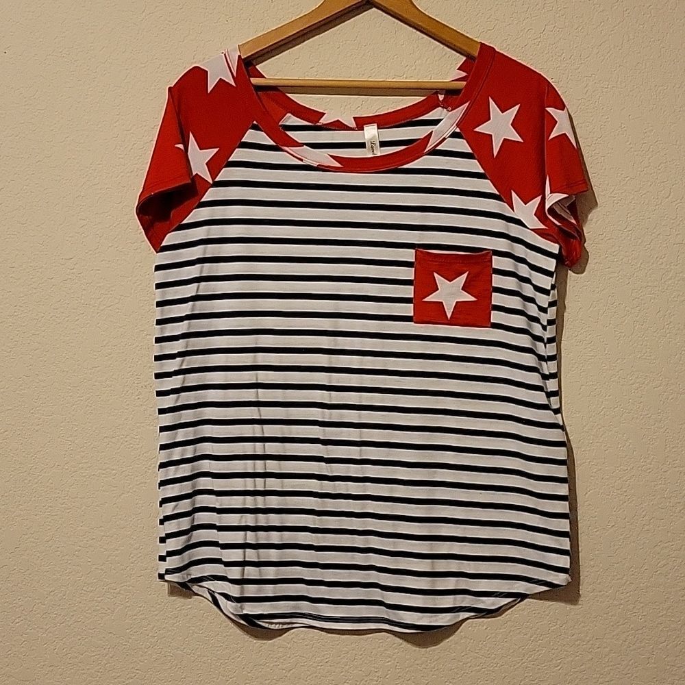 Lovely J  no size tag p2p=21 inches length=25.5 CLEARANCE